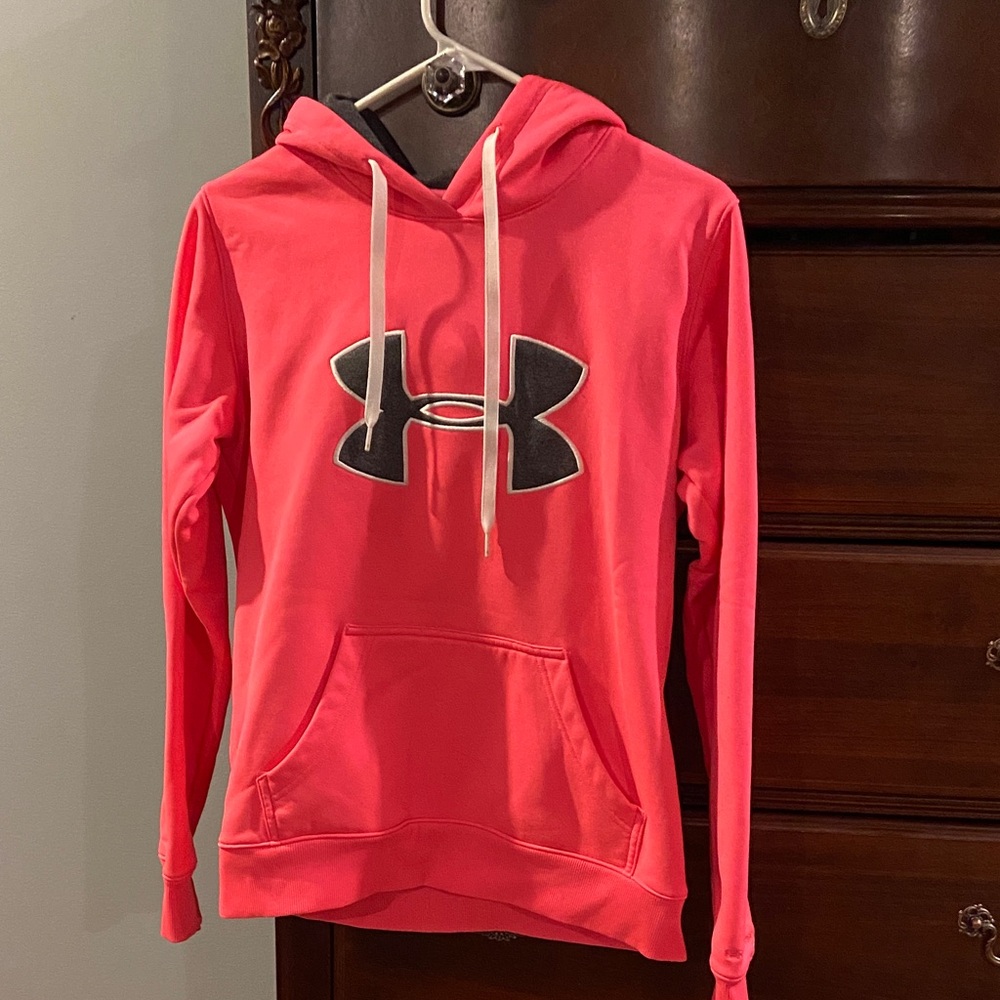 Under Armour, size small, neon pink